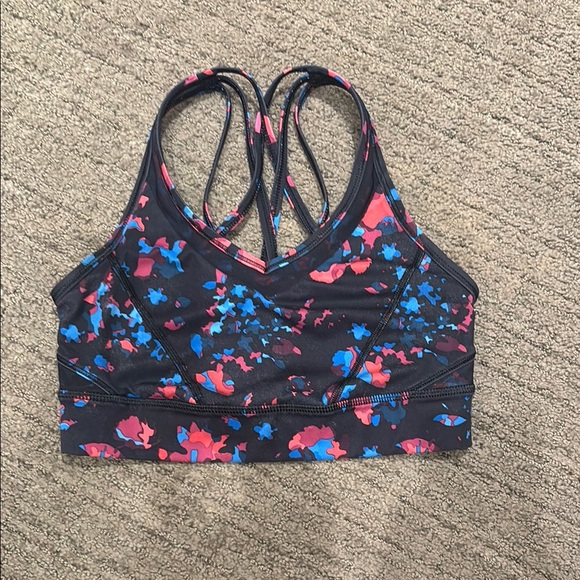 Floral Print Sports Bra - Picture 1 of 2